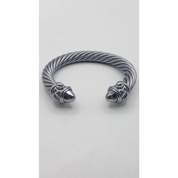 David Yurman Silver Aluminum Renaissance Cuff Bracelet - Picture 3 of 16